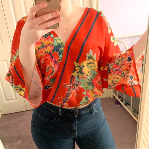 Flying Tomato wrap blouse NWOT - Picture 3 of 6